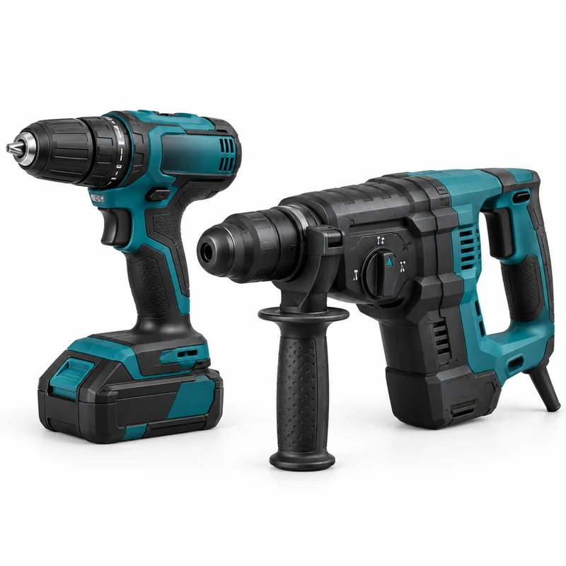 Cordless drill and rotary hammer power tools